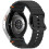 Samsung Watch 7 Wave Pattern Silicone Watch Strap Black 2