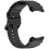 Samsung Watch 7 Wave Pattern Silicone Watch Strap Black 4