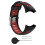 Curea de ceas din silicon pentru Suunto Quest/M1/M2/M4/M5 Black+Red 2