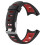 Curea de ceas din silicon pentru Suunto Quest/M1/M2/M4/M5 Black+Red 5