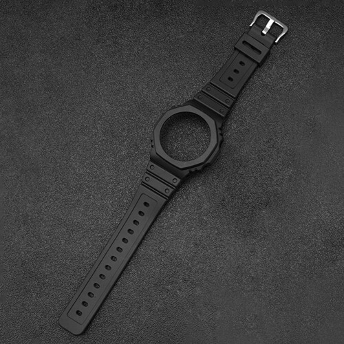 Cinturino in TPU per Casio GA-2100/2110 - Nero 1
