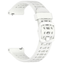COROS Uhr mit zweifarbigem Silikonarmband White 22 mm