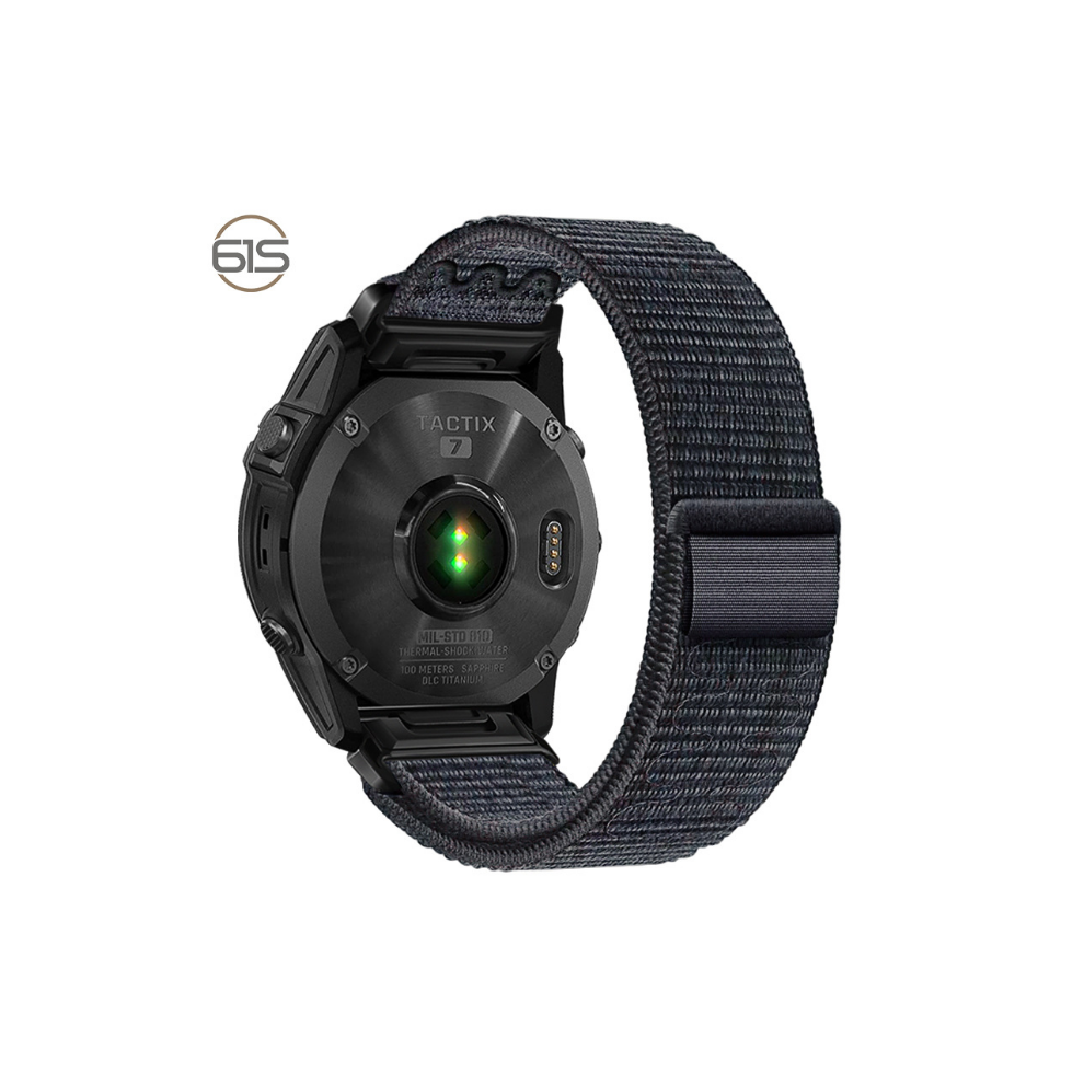 Garmin Fenix 5/6/7X Pro Velcro Strap In Nylon - 22Mm 26Mm Light 7314280829828