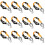 12 Stks Draagbare Voetbalzak Basketbal Mesh Nylon 3