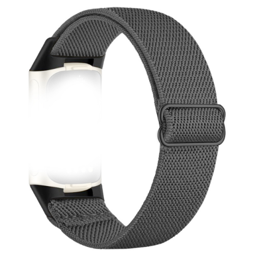 Nylon-Uhrenarmband für Fitbit Charge 5/6 DarkGrey 1