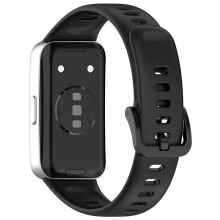 Cinturino ufficiale in silicone per Huawei Band 10/9/8 Black