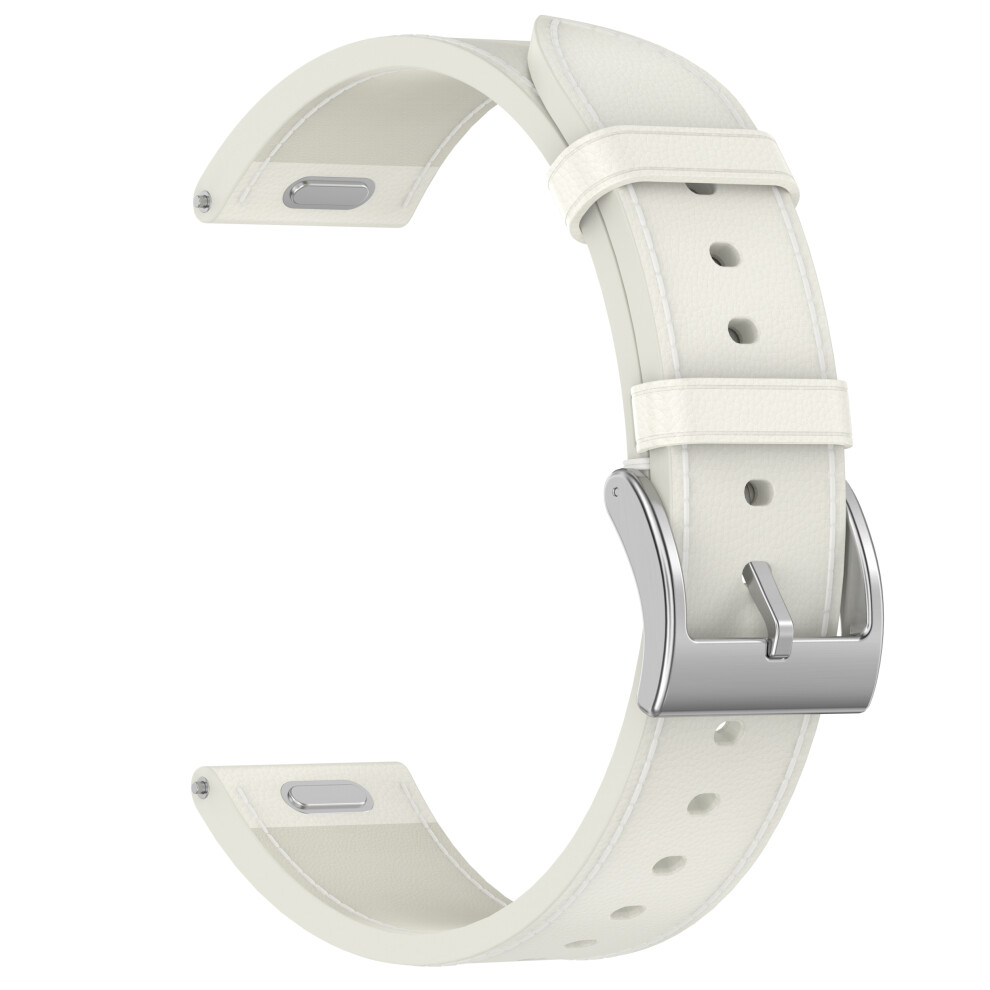 Genuine Leather Watch Strap For Huawei Gt5 18 Mm White 7314280857739