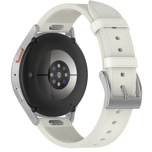 Echtes Lederarmband für Samsung Watch 4 5 6 7 White 2