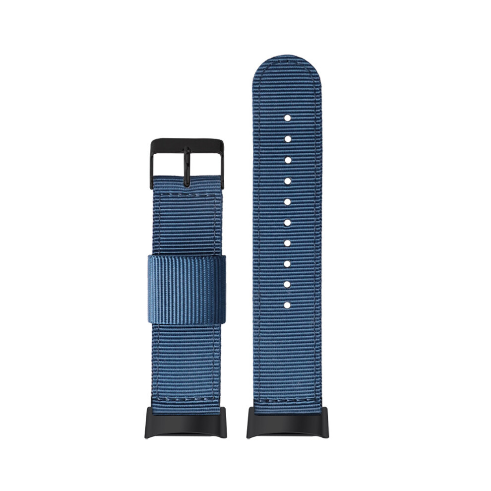 Nylon Watch Strap For Fitbit Charge 5, Breathable Sport Replacement Band Blue 7314280817689
