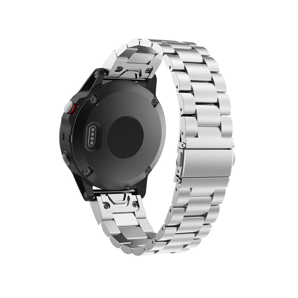 Quick Release Watch Strap For Garmin Fenix 6X - 26Mm Silver 7314280783588