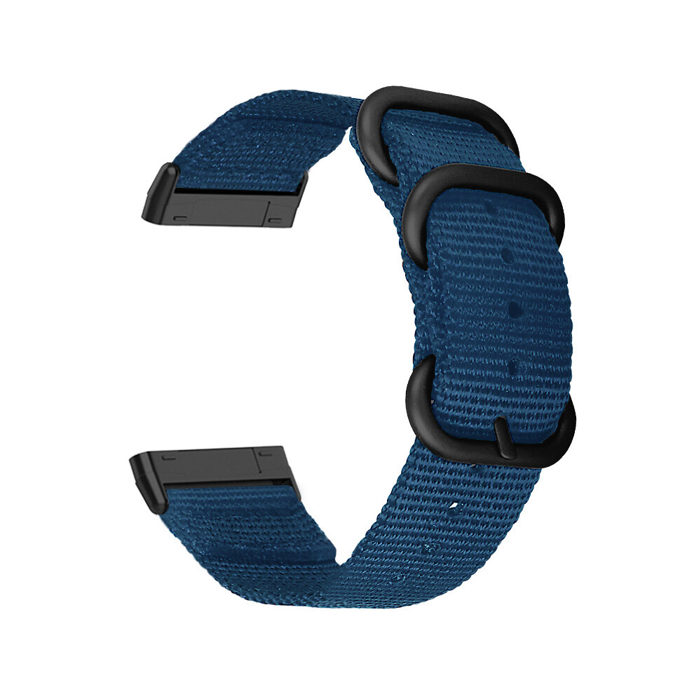 Nylon Canvas Strap For Fitbit Versa 3/Sense Blue 7314280871421
