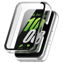 Abdeckung mit Displayschutzfolie aus gehärtetem Glas für Samsung Galaxy Fit 3 (SM-R390) Transparent