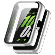 Etui z hartowanym szkłem ochronnym na ekran do Samsung Galaxy Fit 3 (SM-R390) Silver