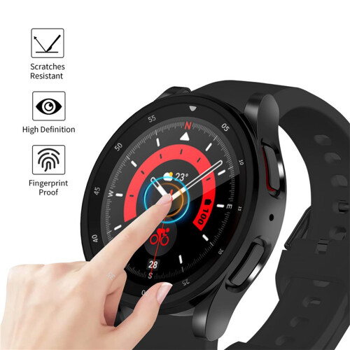 Capa protetora de cobertura total para Samsung Watch 5 Pro Black 2