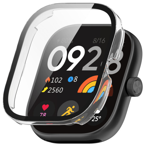 Θήκη προστασίας οθόνης από δέρμα για Redmi Watch 4 – Μαύρη 1