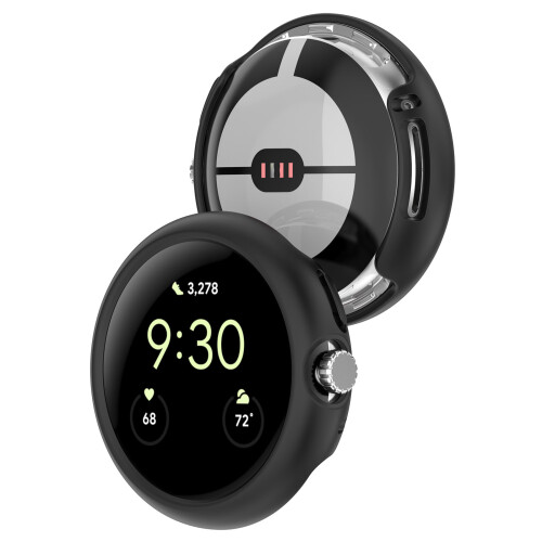 PC-Halbpack-Schutzhülle für Google Pixel Watch Black 1
