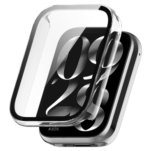 Θήκη Προστασίας Οθόνης από PC και Tempered Glass για Xiaomi Band 9 Pro - Μαύρη