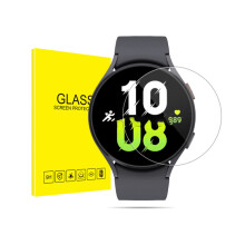 2 Stück Displayschutzfolie für Samsung Galaxy Watch 7 44mm, HD Klar Gehärtetes Glas