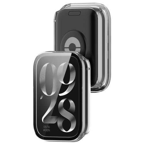 Θήκη Προστασίας Οθόνης από PC και Tempered Glass για Xiaomi Band 9 Pro - Μαύρη 2