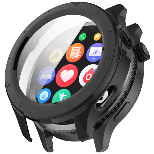 Μαύρη Προστατευτική Θήκη Οθόνης για Xiaomi Watch S4 – Ολοκληρωμένη Κάλυψη