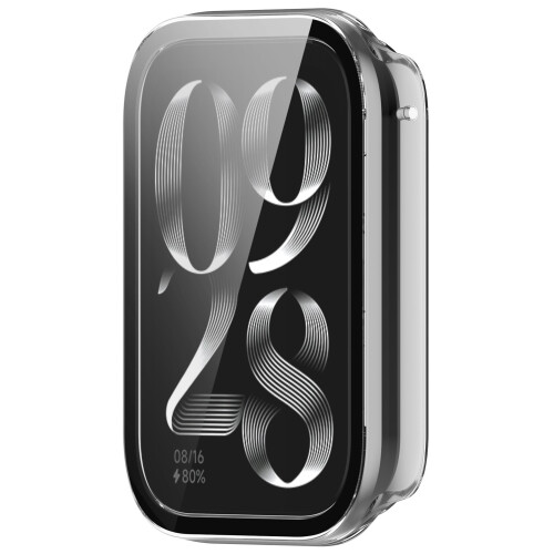 Θήκη Προστασίας Οθόνης από PC και Tempered Glass για Xiaomi Band 9 Pro - Μαύρη 1