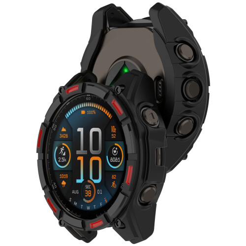Θήκη Προστασίας Armorized για Garmin Enduro 3 - Μαύρο και Κόκκινο 2