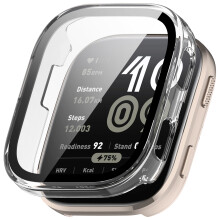 Przezroczysta obudowa PC z hartowaną folią do Amazfit BIP 6 Transparent