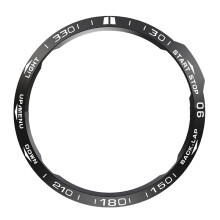 Stilvolle schwarze Lünetteneinlage für die Garmin Fenix 6X Serie