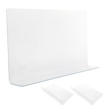 3 Stuks Water Anti-Splash Baffle 40,00x12,00x4,00 Cm Transparant