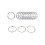 Gardinenringe / Metallringe 10 Stk. Silver 15 mm 1