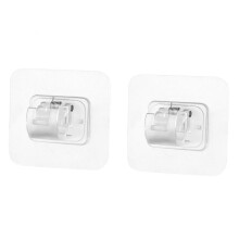 Selbstklebende Halterung für Gardinenstange 2er-Pack Transparent