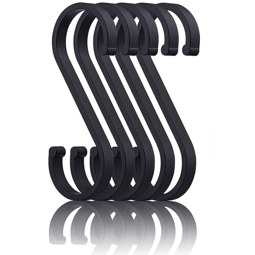 S-Haken 5er-Pack Black