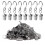Vorhangklammern mit S-Haken im 20er-Pack Silver 1