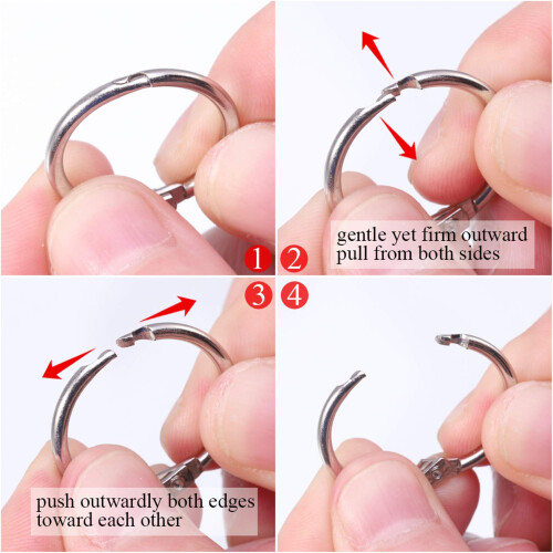 Gardinenringe / Metallringe 10 Stk. Silver 15 mm 2