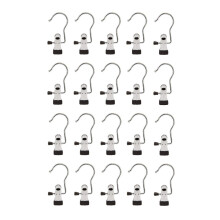 Haken mit Klemme Edelstahl 20-pack