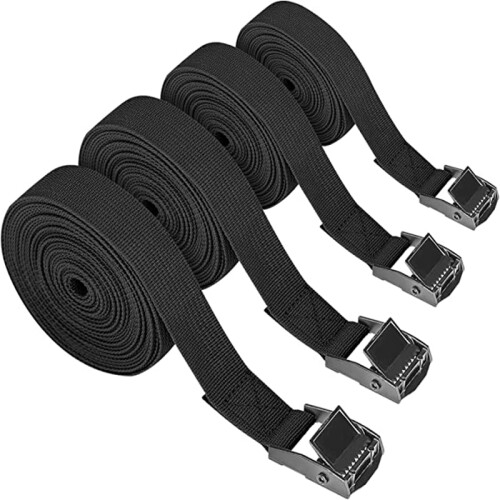Spanngurte 4er-Pack Black