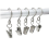 Vorhangklammern mit S-Haken im 20er-Pack Silver 2