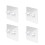 Cupboard Cabinet Shelf Support Nails 4-Pack Transparent 1