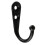Wandhaken mit Schrauben 10er-Pack Black 2