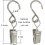 Vorhangklammern mit S-Haken im 20er-Pack Silver 3