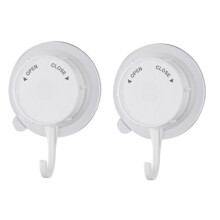 Leistungsstarke Saugnapfhaken im 2er-Pack White