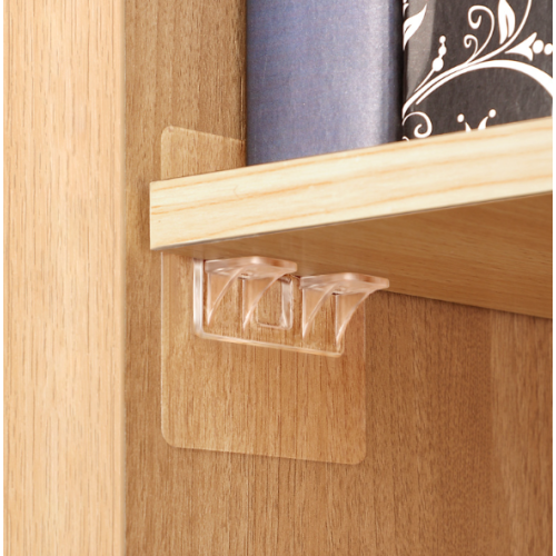 Cupboard Cabinet Shelf Support Nails 4-Pack Transparent 1