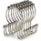 12er-Pack Duschvorhang-Hakenringe – sanft gleitend Silver 2
