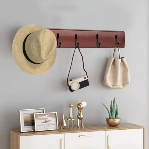 Wandhaken mit Schrauben im 4er-Pack Black 2