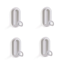 Wandhaken für Bad & Küche, 4er-Pack Beige