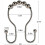12er-Pack Duschvorhang-Hakenringe – sanft gleitend Silver 3