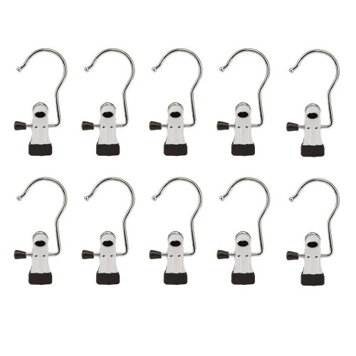 Haken mit Klemme Edelstahl   10-pack