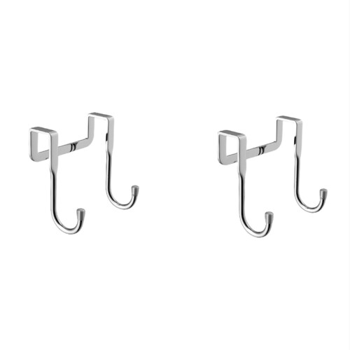 Over Cabinet Door Hooks, Double Hooks for Kitchen 2 Pack  S