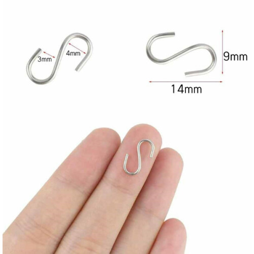 S-Haken aus Edelstahl (100 Stück) 2