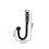 Wandhaken mit Schrauben im 4er-Pack Black 2